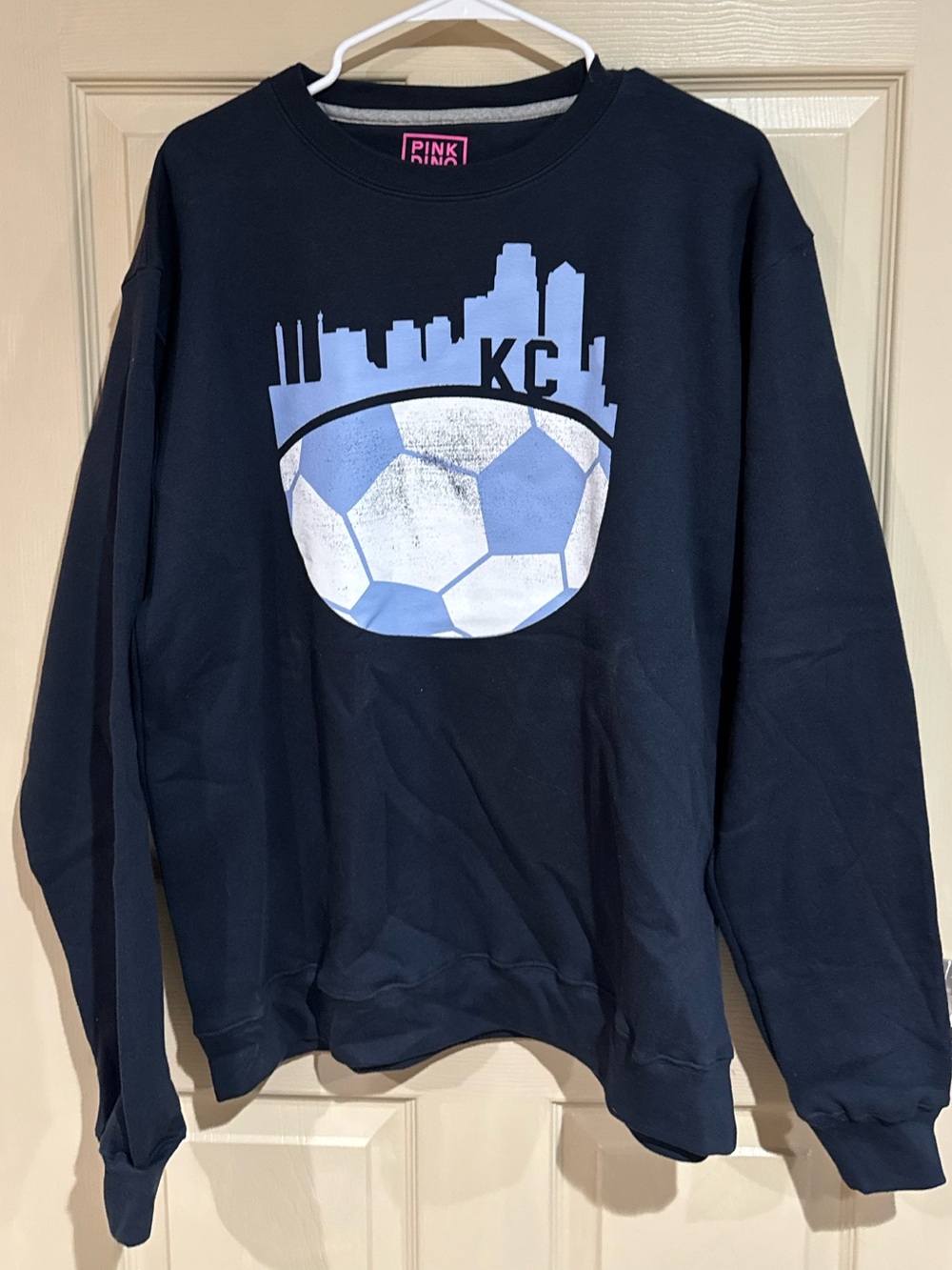 Navy Kansas City Sporting Soccer Crewneck Sweatshirt